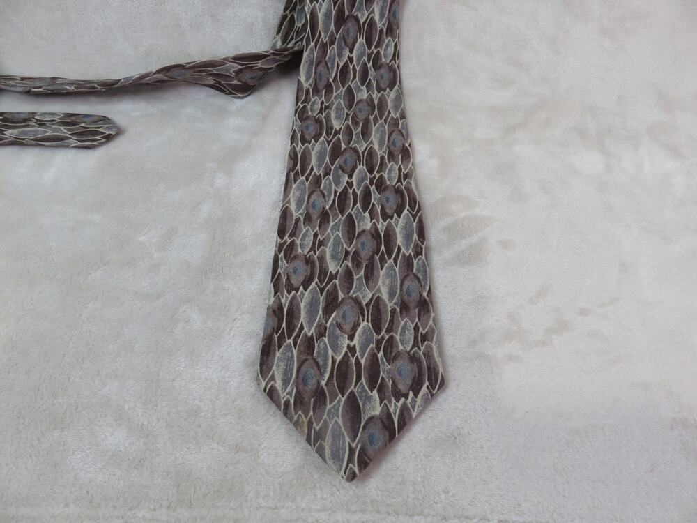 Vintage Mark Alexander Neck Tie Men's Geometric 4"x55.5" 100% Silk